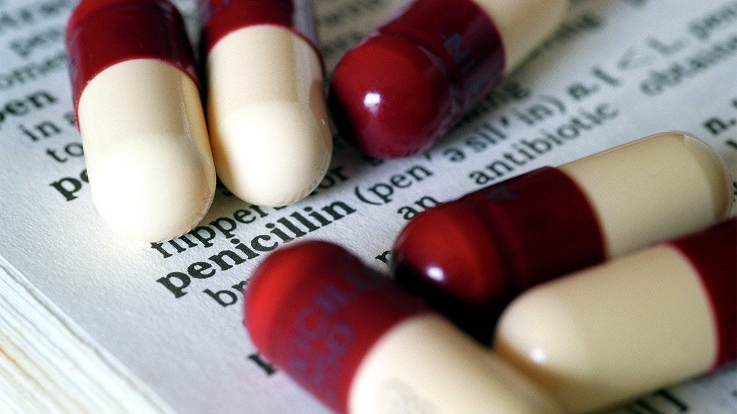 pills on a newspaper 