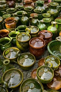 Pottery can be formed into many different shapes and colors -- which is what makes it art!